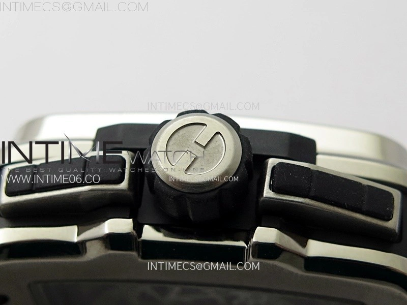 Square Bang Unico 42mm Titanium BBF 1:1 Best Edition Skeleton Dial on Black Rubber Strap A1280
