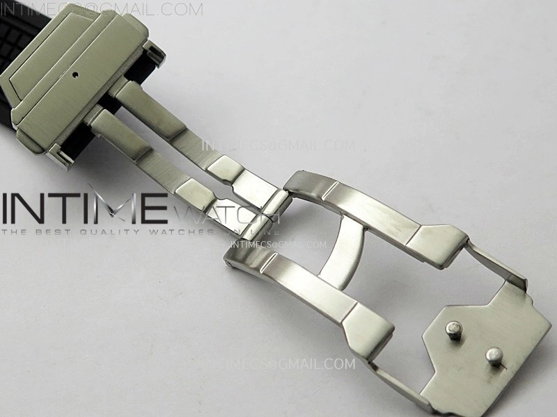 Square Bang Unico 42mm Titanium BBF 1:1 Best Edition Skeleton Dial on Black Rubber Strap A1280