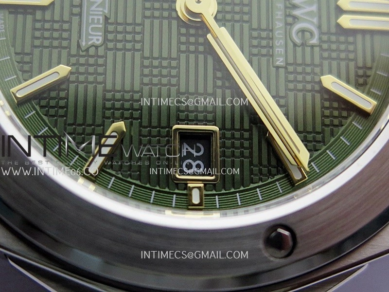 Ingenieur IW328908 SS GHF 1:1 Best Edition Green Grid Dial On SS Bracelet Miyota 9015