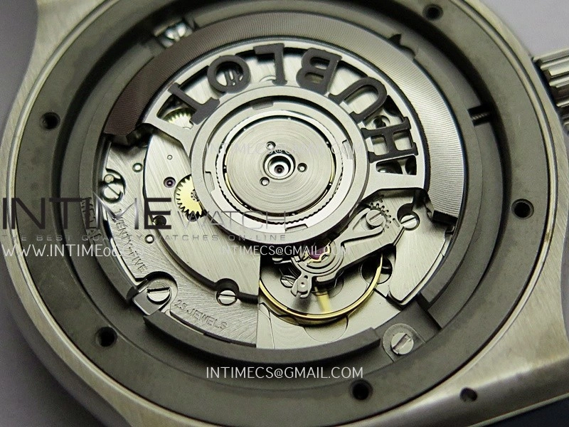 Classic Fusion 42mm Titanium JJZF 1:1 V2 Best Edition Blue Textured Dial On Blue Rubber Strap Asian SW300
