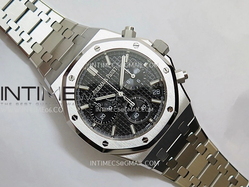 Royal Oak Chrono 26240 SS V2 APSF 1:1 Best Edition Black Dial on SS Bracelet SA4401 Super Clone