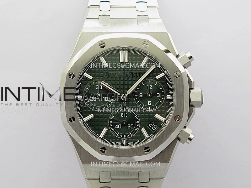 Royal Oak Chrono 26240 SS V2 APSF 1:1 Best Edition Green Dial on SS Bracelet SA4401 Super Clone