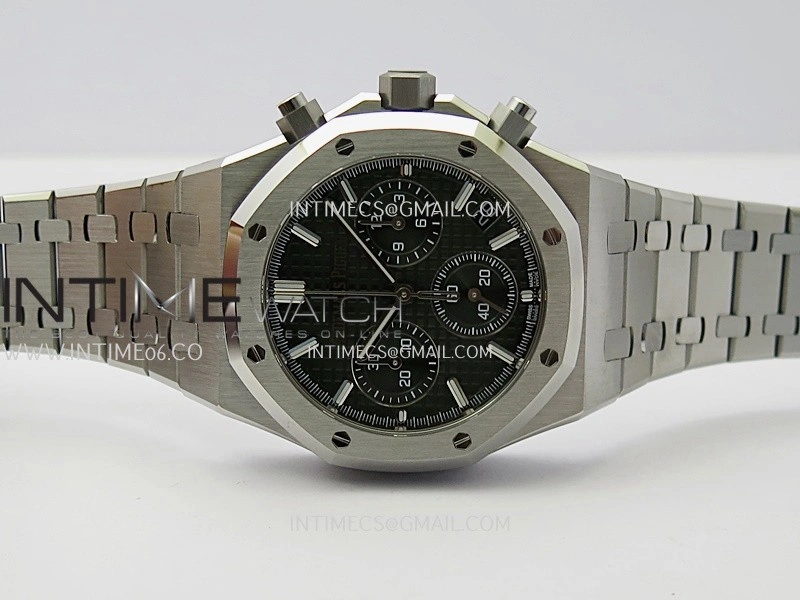 Royal Oak Chrono 26240 SS V2 APSF 1:1 Best Edition Green Dial on SS Bracelet SA4401 Super Clone