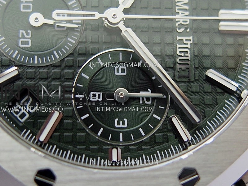 Royal Oak Chrono 26240 SS V2 APSF 1:1 Best Edition Green Dial on SS Bracelet SA4401 Super Clone