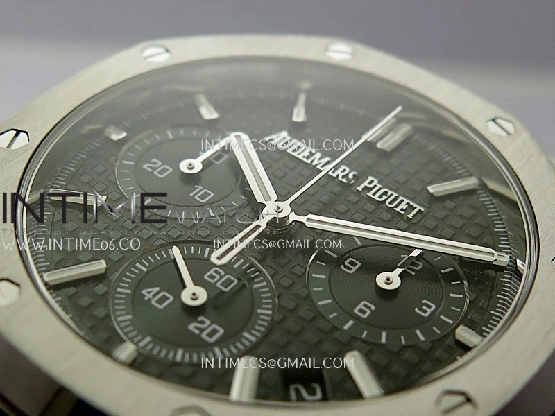 Royal Oak Chrono 26240 SS V2 APSF 1:1 Best Edition Green Dial on SS Bracelet SA4401 Super Clone