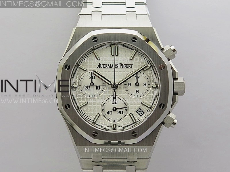 Royal Oak Chrono 26240 SS V2 DDF 1:1 Best Edition Silver Dial On SS Bracelet Super Clone DD4401