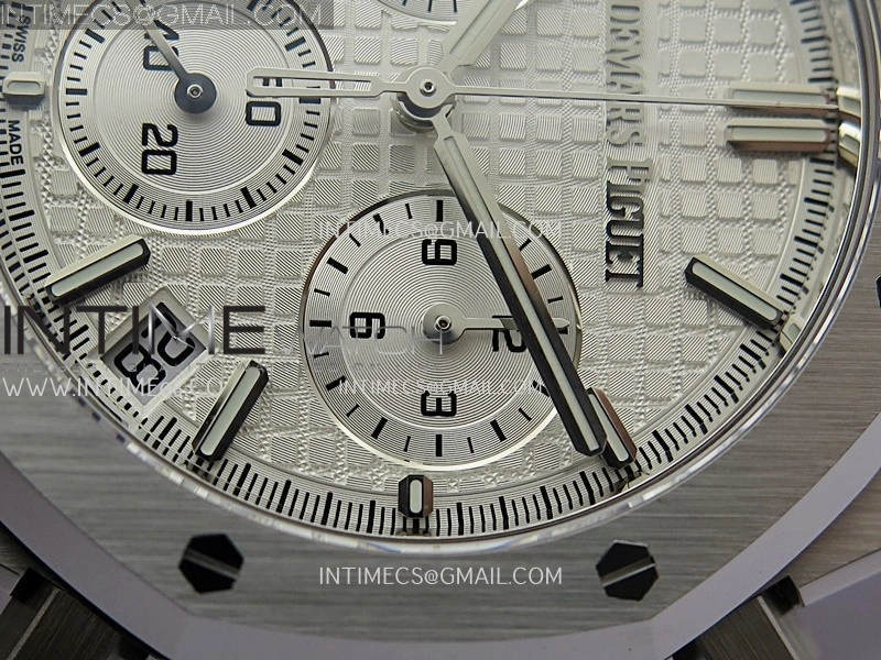 Royal Oak Chrono 26240 SS V2 DDF 1:1 Best Edition Silver Dial On SS Bracelet Super Clone DD4401
