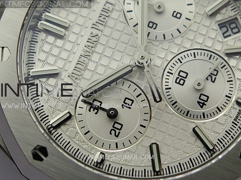 Royal Oak Chrono 26240 SS V2 DDF 1:1 Best Edition Silver Dial On SS Bracelet Super Clone DD4401