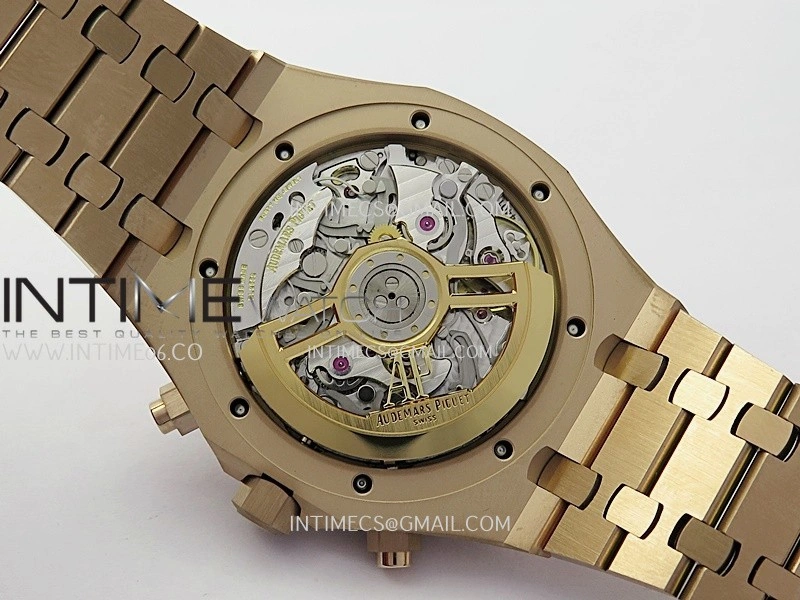 Royal Oak Chrono 26240OR RG APSF 1:1 Best Edition Silver Dial on RG Bracelet SA4401 Super Clone