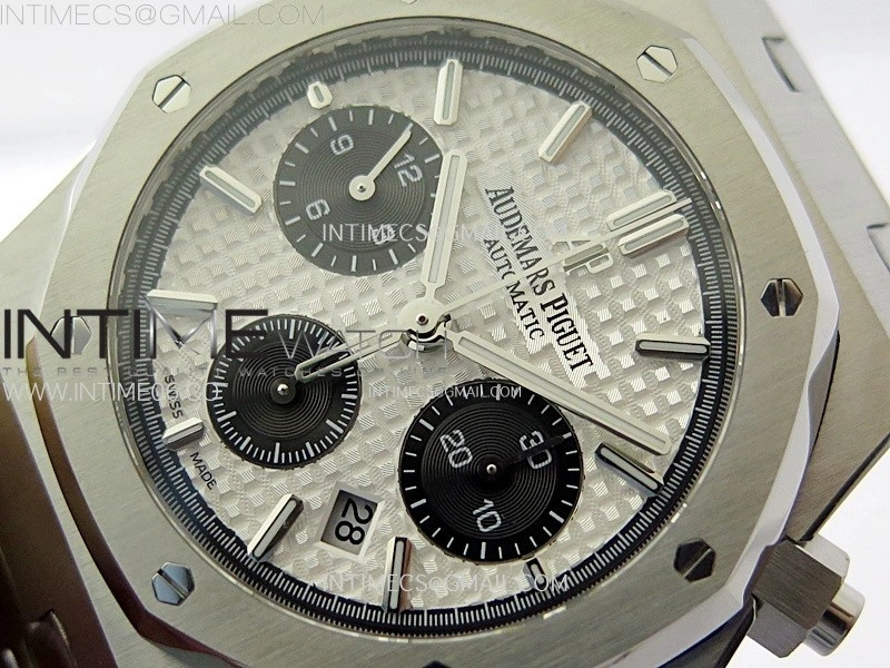 Royal Oak Chrono 26331ST SS IPF 1:1 Best Edition Silver Dial Black subdial on SS Bracelet A7750