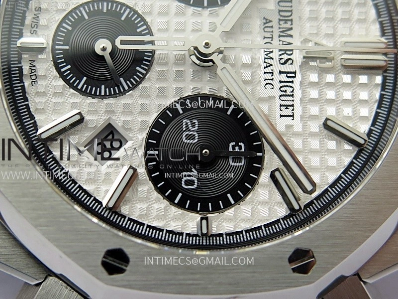 Royal Oak Chrono 26331ST SS IPF 1:1 Best Edition Silver Dial Black subdial on SS Bracelet A7750