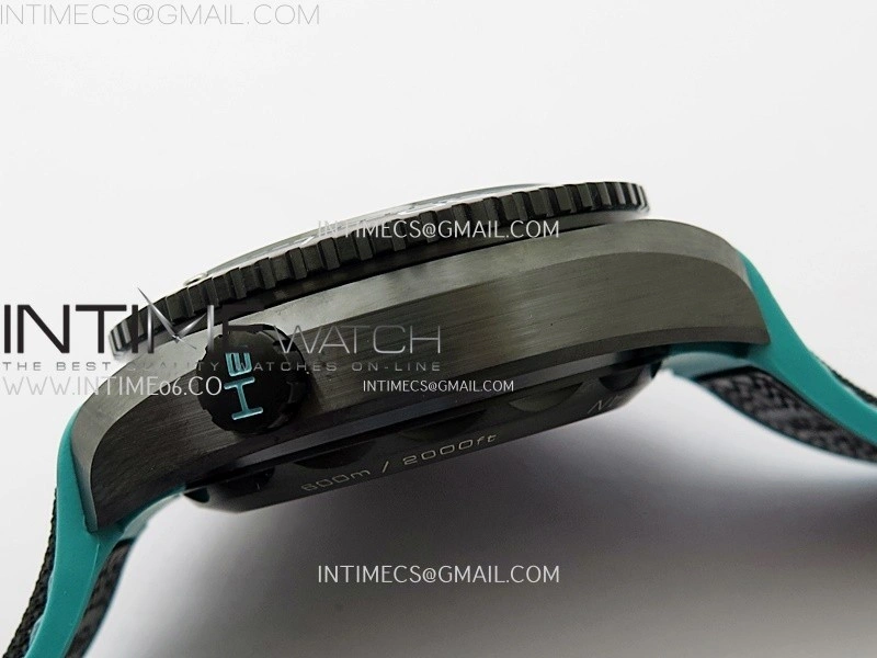 Planet Ocean Master Chrono Deep Black Ceramic SCF 1:1 Best Edition Black Dial on Black Rubber Strap A9900