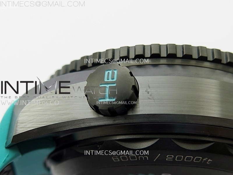 Planet Ocean Master Chrono Deep Black Ceramic SCF 1:1 Best Edition Black Dial on Black Rubber Strap A9900