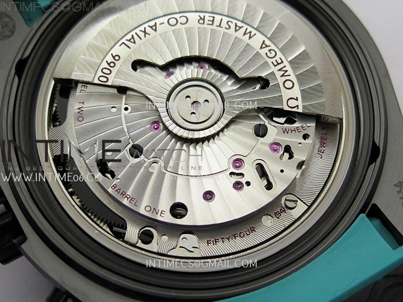 Planet Ocean Master Chrono Deep Black Ceramic SCF 1:1 Best Edition Black Dial on Black Rubber Strap A9900
