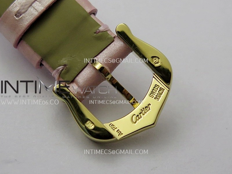 Baignoire Watch YG AF 1:1 Best Edition Pink MOP Dial On Pink Croco Strap RONDA Quartz