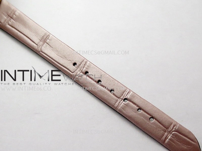 Baignoire Watch YG AF 1:1 Best Edition Pink MOP Dial On Pink Croco Strap RONDA Quartz