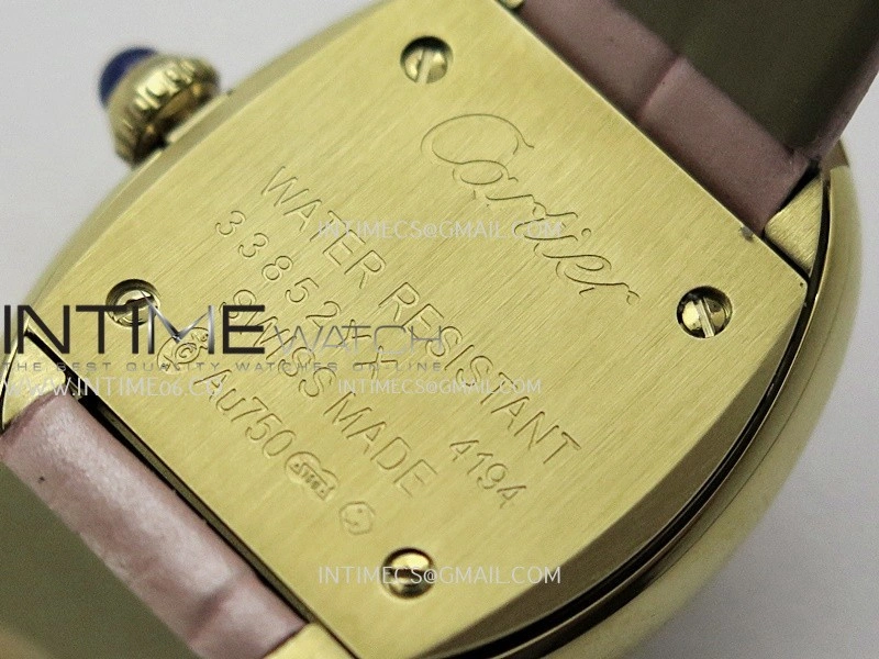 Baignoire Watch YG AF 1:1 Best Edition Pink MOP Dial On Pink Croco Strap RONDA Quartz
