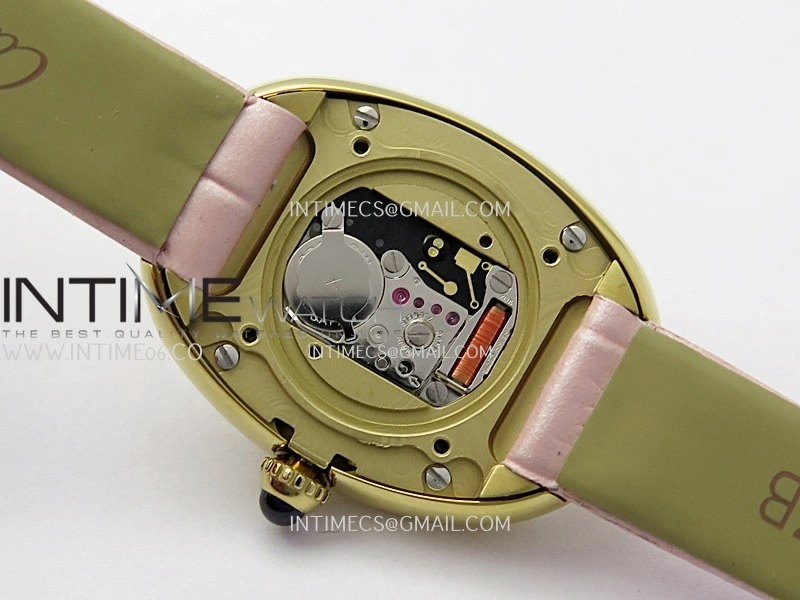 Baignoire Watch YG AF 1:1 Best Edition Pink MOP Dial On Pink Croco Strap RONDA Quartz