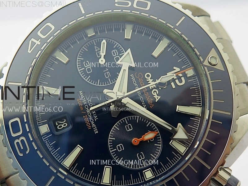Planet Ocean Master Chronometer Blue Ceramic Bezel SS SCF 1:1 Best Edition Blue Dial on SS Bracelet A9900