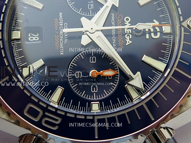 Planet Ocean Master Chronometer Blue Ceramic Bezel SS SCF 1:1 Best Edition Blue Dial on SS Bracelet A9900