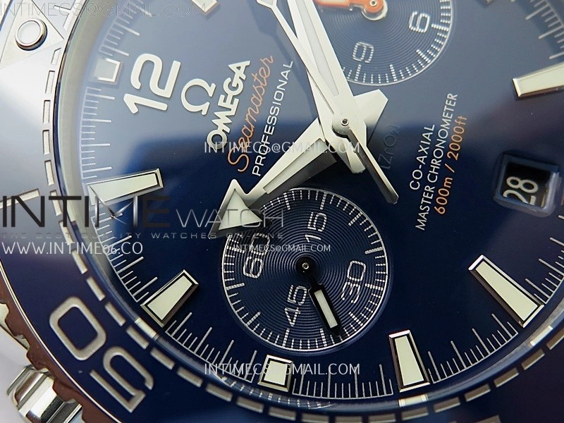 Planet Ocean Master Chronometer Blue Ceramic Bezel SS SCF 1:1 Best Edition Blue Dial on SS Bracelet A9900
