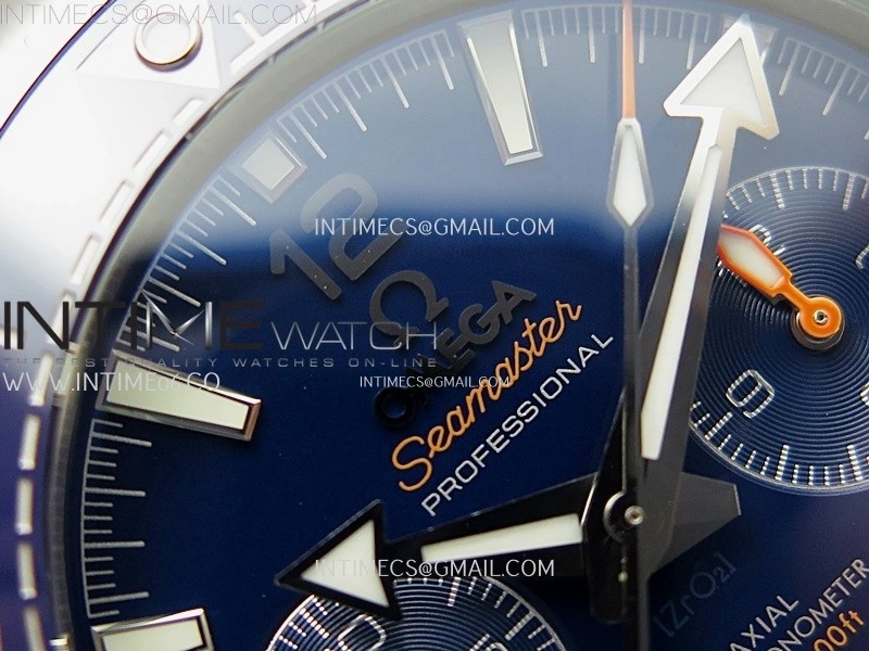 Planet Ocean Master Chronometer Blue Ceramic Bezel SS SCF 1:1 Best Edition Blue Dial on SS Bracelet A9900