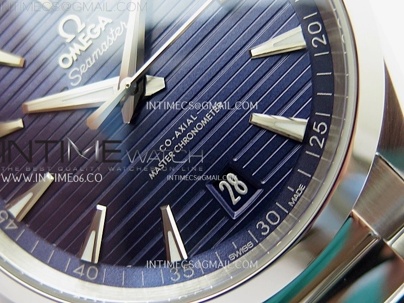 Aqua Terra 150M Master Chronometers N1F Best Edition Dark Blue Dial Silver Second Hand on SS Bracelet A8900