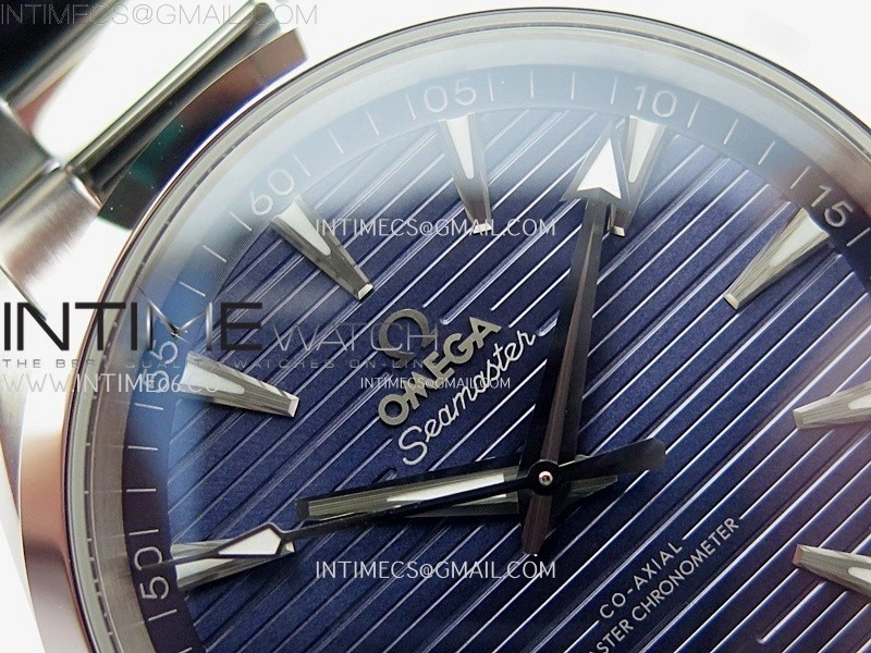 Aqua Terra 150M Master Chronometers N1F Best Edition Dark Blue Dial Silver Second Hand on SS Bracelet A8900