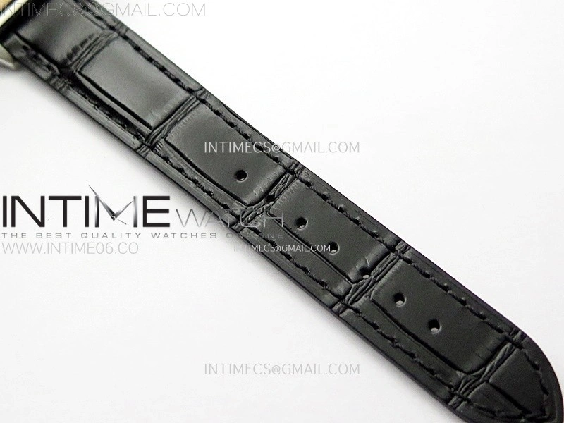 Santos Dumont 38mm SS RG F1F Best Edition Silver Dial on Black Leather Strap Quartz