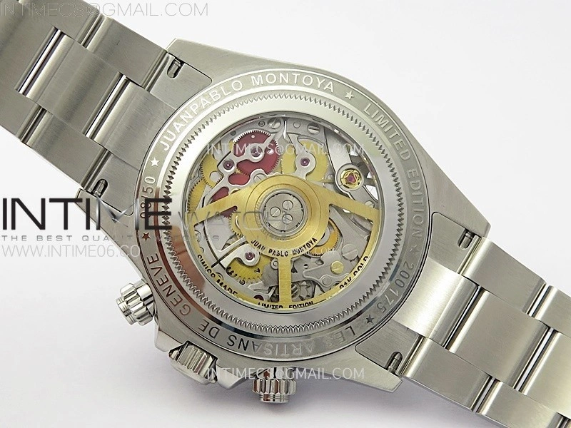 Daytona Montoya SONIC Best Edition Carbon Bezel Skeleton Dial on SS Oyster Bracelet SA4130