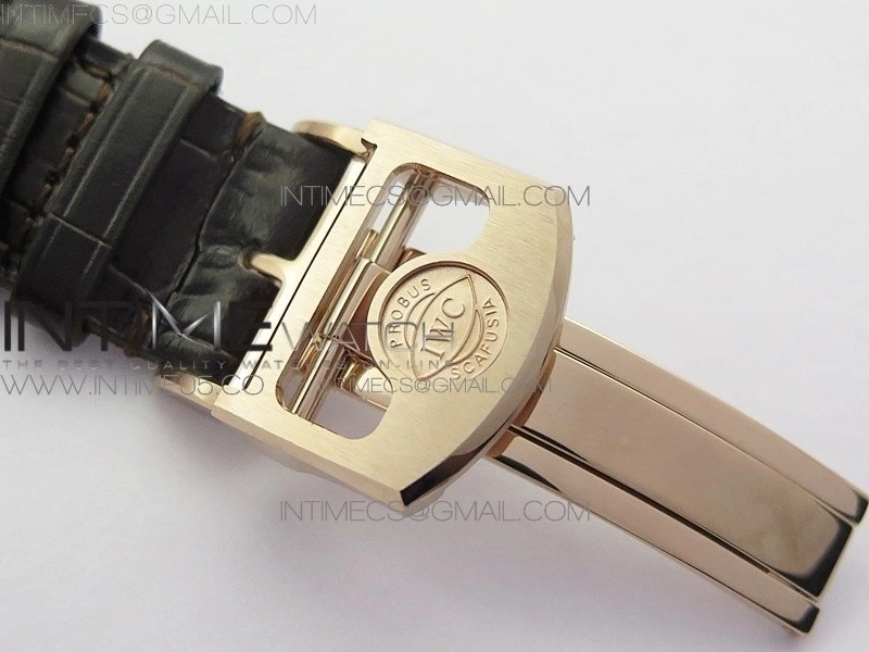 Portuguese Real PR Real Annual Calendar IW503302 RG V9F Best Edition White Dial Brown Leather Strap A52610