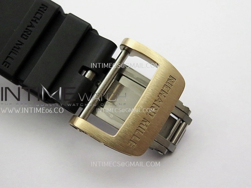 RM035 Americas Manual RG ZF 1:1 Best Edition Skeleton Dial On Black Rubber Strap Super Clone RMUL1