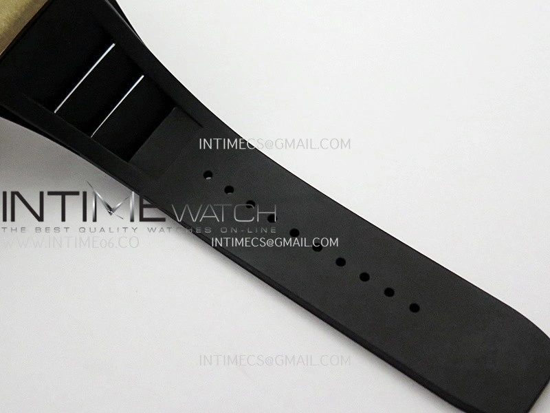 RM035 Americas Manual RG ZF 1:1 Best Edition Skeleton Dial On Black Rubber Strap Super Clone RMUL1