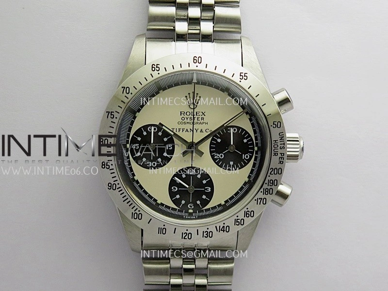 Daytona 6262 Tiffany SS MSF Best Edition Beige Dial Black Subdials On SS Jubilee Bracelet Venus 75