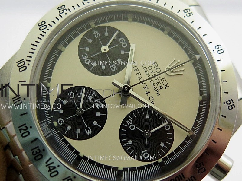 Daytona 6262 Tiffany SS MSF Best Edition Beige Dial Black Subdials On SS Jubilee Bracelet Venus 75
