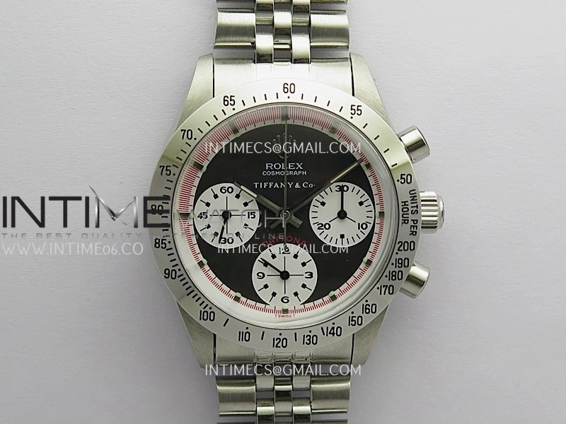 Daytona 6262 Tiffany SS MSF Best Edition Black Dial White Subdials On SS Jubilee Bracelet Venus 75