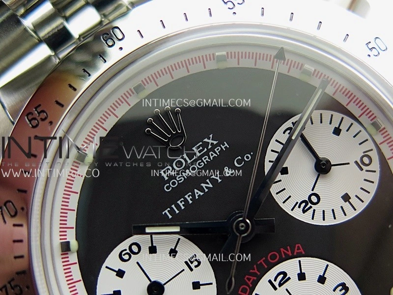 Daytona 6262 Tiffany SS MSF Best Edition Black Dial White Subdials On SS Jubilee Bracelet Venus 75