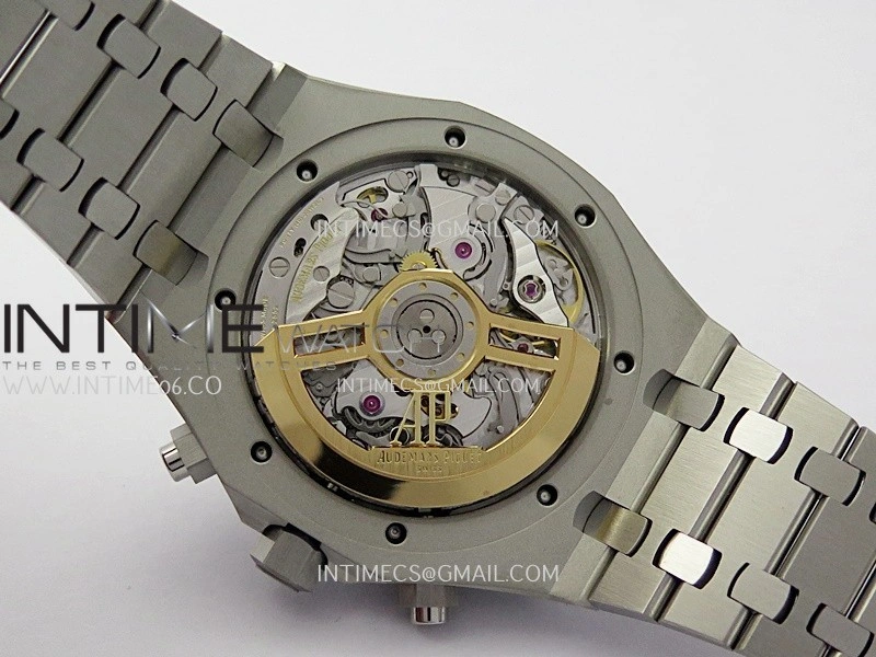 Royal Oak Chrono 26240 SS V2 APSF 1:1 Best Edition Purple Dial On SS Bracelet SA4401 Super Clone