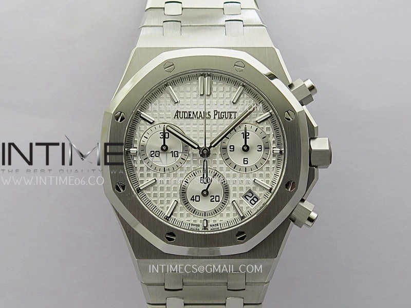 Royal Oak Chrono 26240 SS V2 APSF 1:1 Best Edition Silver Dial on SS Bracelet SA4401 Super Clone
