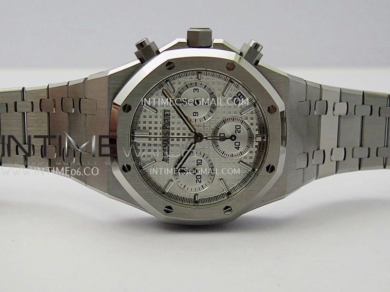 Royal Oak Chrono 26240 SS V2 APSF 1:1 Best Edition Silver Dial on SS Bracelet SA4401 Super Clone