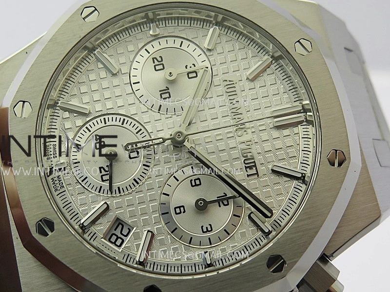 Royal Oak Chrono 26240 SS V2 APSF 1:1 Best Edition Silver Dial on SS Bracelet SA4401 Super Clone