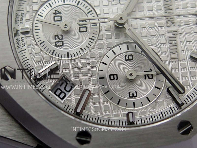 Royal Oak Chrono 26240 SS V2 APSF 1:1 Best Edition Silver Dial on SS Bracelet SA4401 Super Clone