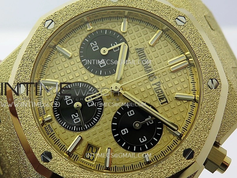 Royal Oak Chrono 26240BA Frosted YG APSF 1:1 Best Edition YG Dial on Bracelet SA4401 Super Clone