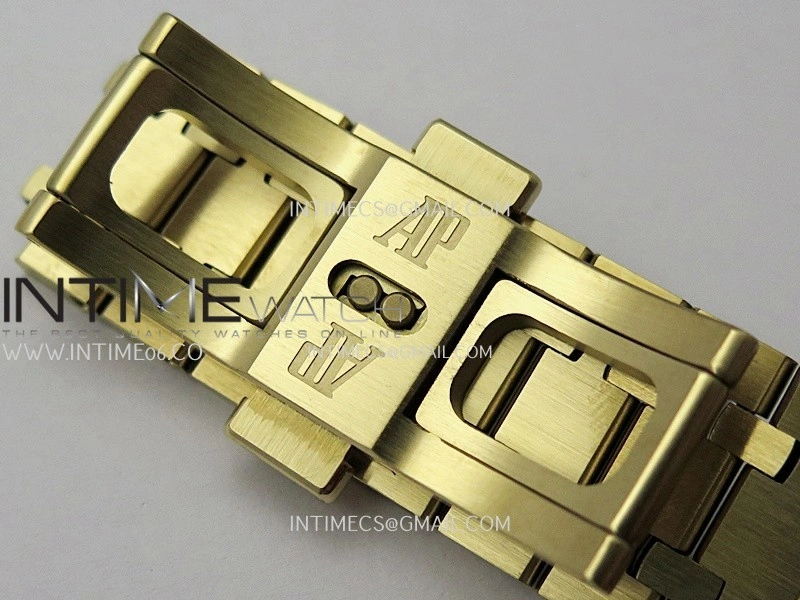 Royal Oak Chrono 26240BA Frosted YG APSF 1:1 Best Edition YG Dial on Bracelet SA4401 Super Clone