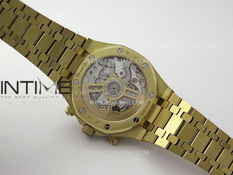 Royal Oak Chrono 26240BA Frosted YG APSF 1:1 Best Edition YG Dial on Bracelet SA4401 Super Clone