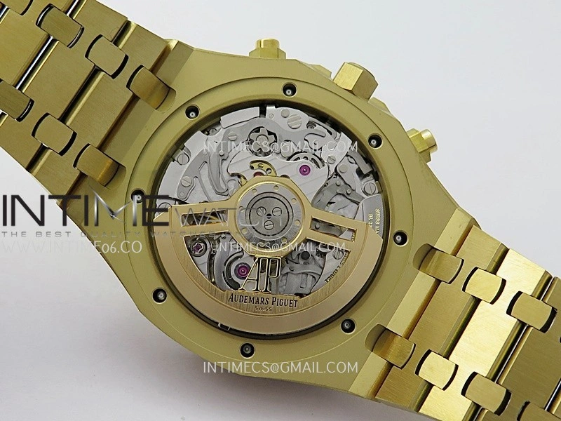 Royal Oak Chrono 26240BA Frosted YG APSF 1:1 Best Edition YG Dial on Bracelet SA4401 Super Clone