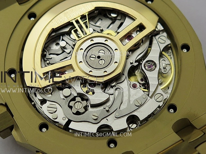 Royal Oak Chrono 26240BA Frosted YG APSF 1:1 Best Edition YG Dial on Bracelet SA4401 Super Clone