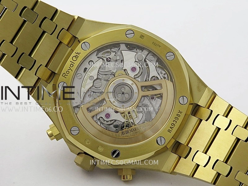 Royal Oak Chrono 26240BA YG APSF 1:1 Best Edition Ombre Gold Dial on Bracelet SA4401 Super Clone