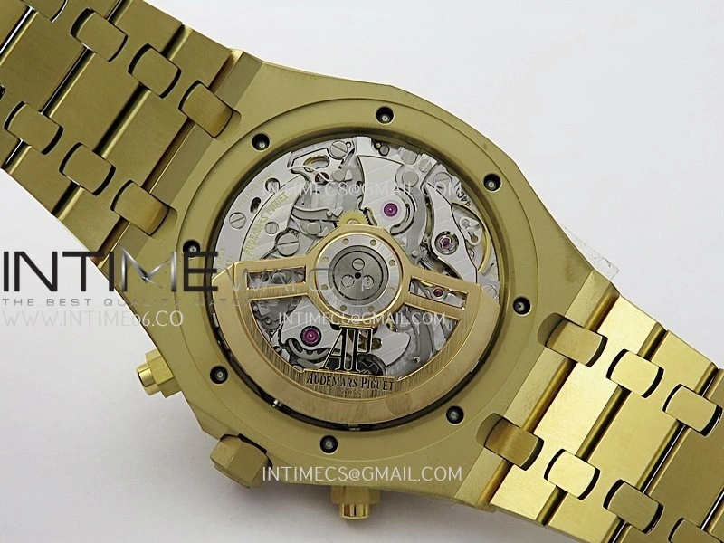 Royal Oak Chrono 26240BA YG APSF 1:1 Best Edition Ombre Gold Dial on Bracelet SA4401 Super Clone