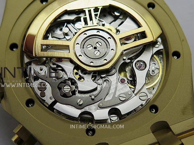 Royal Oak Chrono 26240BA YG APSF 1:1 Best Edition Ombre Gold Dial on Bracelet SA4401 Super Clone